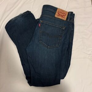 Levi's Men's Dark Blue Straight Jeans